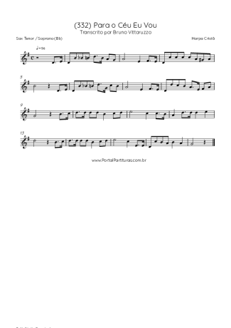 Harpa Cristã  score for Tenor Saxophone Soprano (Bb)