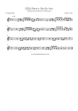 Harpa Cristã (332) Para O Céu Eu Vou score for Trumpet