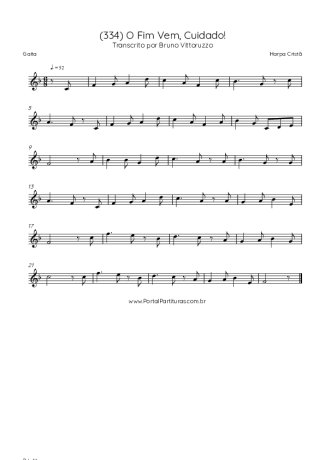 Harpa Cristã (334) O Fim Vem Cuidado score for Harmonica