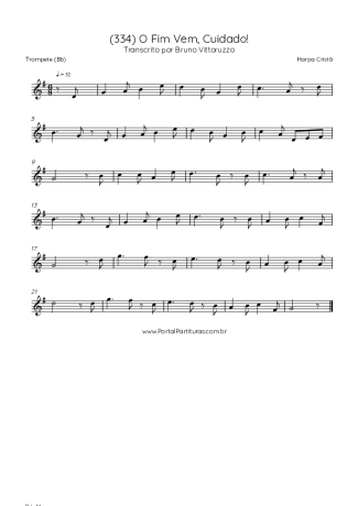 Harpa Cristã (334) O Fim Vem Cuidado score for Trumpet