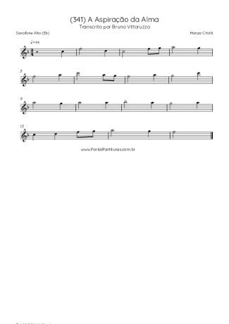 Harpa Cristã (341) A Aspiração Da Alma score for Alto Saxophone