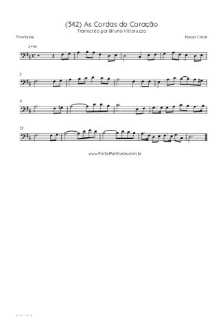 Harpa Cristã (342) As Cordas Do Coração score for Trombone