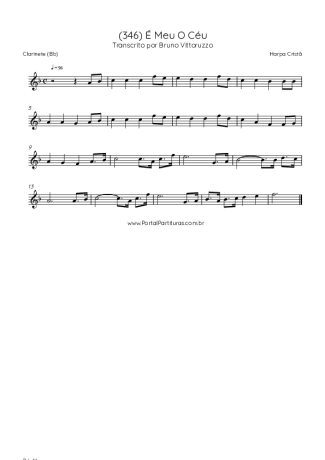 Harpa Cristã (346) É Meu O Céu score for Clarinet (Bb)