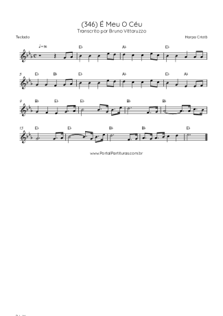 Harpa Cristã (346) É Meu O Céu score for Keyboard