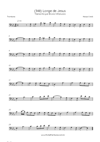 Harpa Cristã (348) Longe De Jesus score for Trombone