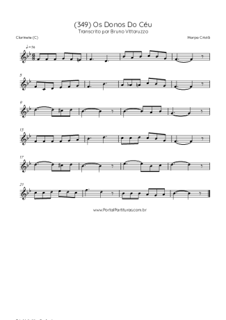 Harpa Cristã  score for Clarinet (C)
