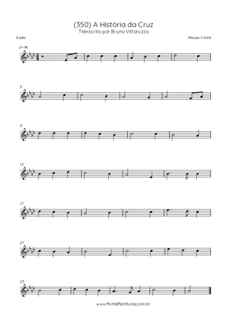 Harpa Cristã (350) A História Da Cruz score for Harmonica