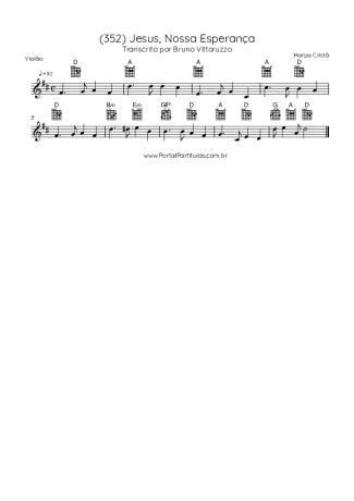 Harpa Cristã  score for Acoustic Guitar