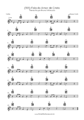 Harpa Cristã  score for Acoustic Guitar