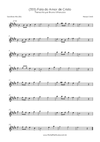 Harpa Cristã  score for Alto Saxophone