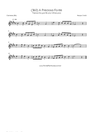 Harpa Cristã  score for Clarinet (Bb)