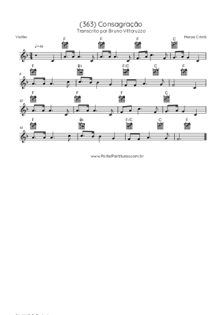 Harpa Cristã (363) Consagração score for Acoustic Guitar