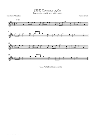 Harpa Cristã  score for Alto Saxophone
