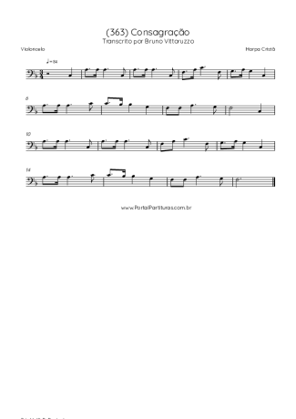 Harpa Cristã  score for Cello