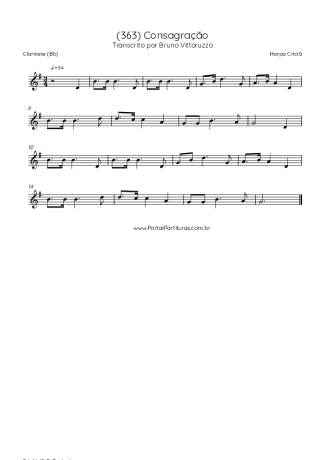 Harpa Cristã  score for Clarinet (Bb)