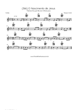 Harpa Cristã  score for Acoustic Guitar