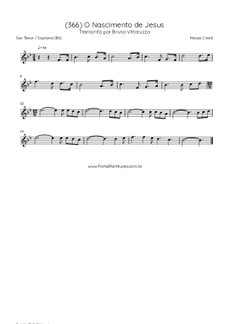 Harpa Cristã  score for Tenor Saxophone Soprano (Bb)