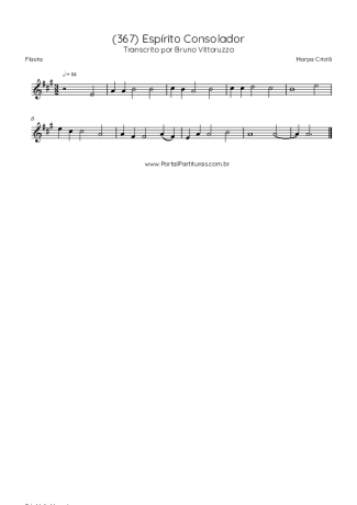 Harpa Cristã (367) Espírito Consolador score for Flute