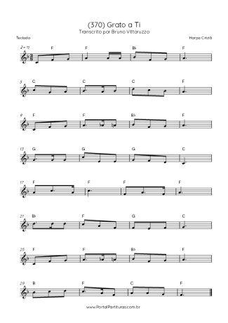 Harpa Cristã (370) Grato A Ti score for Keyboard