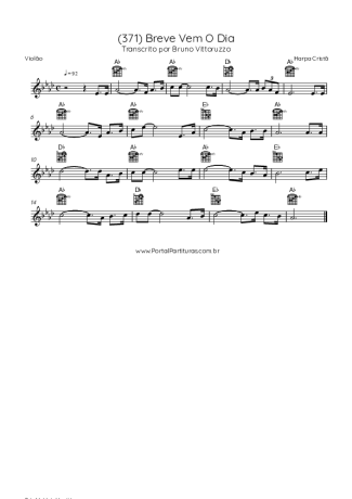 Harpa Cristã  score for Acoustic Guitar