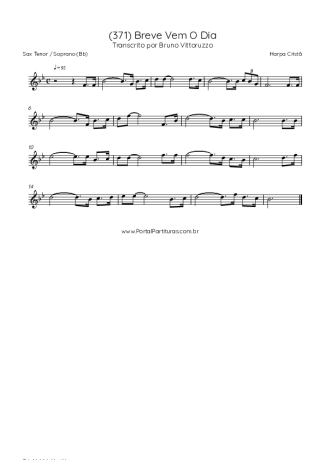 Harpa Cristã  score for Tenor Saxophone Soprano (Bb)