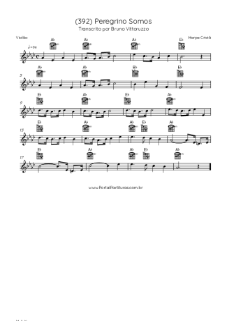 Harpa Cristã  score for Acoustic Guitar