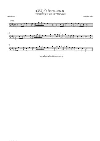 Harpa Cristã (337) Ó Bom Jesus score for Cello