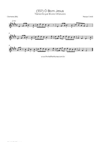 Harpa Cristã (337) Ó Bom Jesus score for Clarinet (Bb)