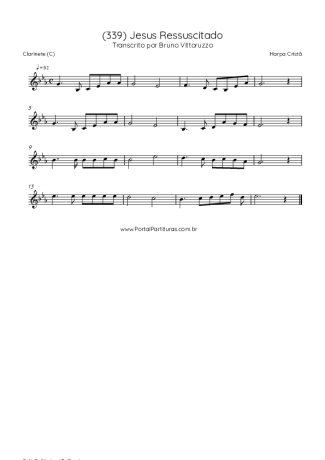 Harpa Cristã (339) Jesus Ressuscitado score for Clarinet (C)