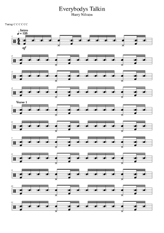 Harry Nilsson  score for Drums