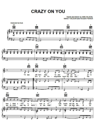 Heart Crazy On You score for Piano