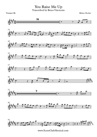 Helene Fischer You Raise Me Up score for Trumpet