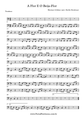 Henrique e Juliano A Flor e o Beija-Flor score for Trombone