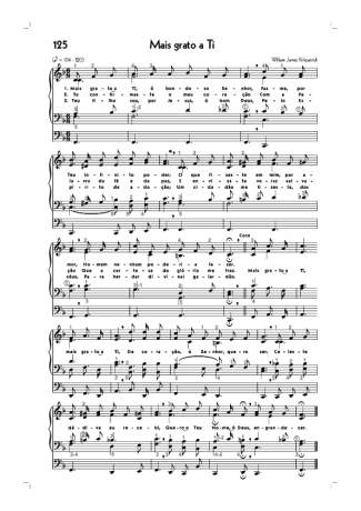 Hinário CCB (125) Mais Grato A Ti score for Organ