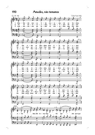 Hinário CCB (190) Amados Não Temamos score for Organ