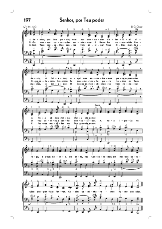 Hinário CCB (197) Senhor Por Teu Poder score for Organ