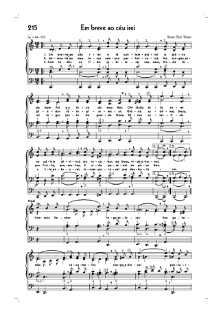 Hinário CCB (215) Em Breve Ao Céu Irei score for Organ