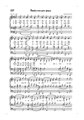 Hinário CCB (257) Remiu Nos Por Graça score for Organ