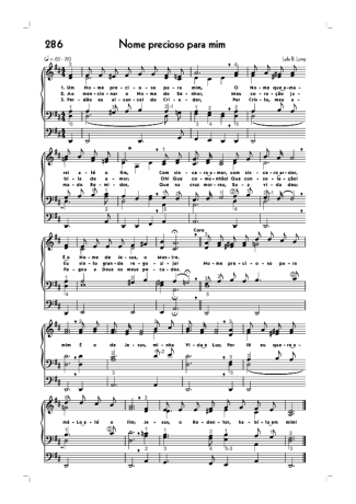 Hinário CCB (286) Nome Precioso Para MIm score for Organ