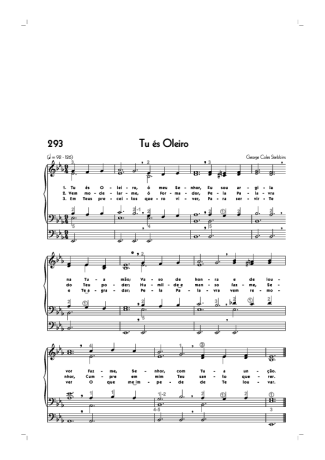 Hinário CCB (293) Tu És Oleiro score for Organ