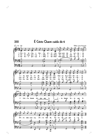 Hinário CCB (332) É Cristo Quem Cuida De Ti score for Organ
