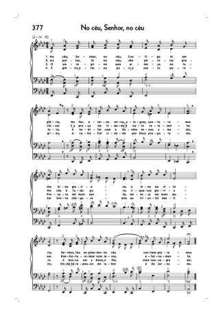 Hinário CCB (377) No Céu Senhor No Céu score for Organ