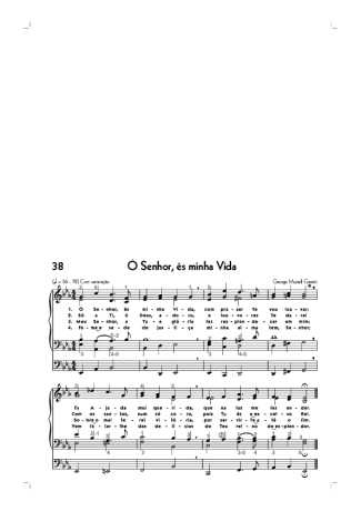 Hinário CCB (38) Ó Senhor És Minha Vida score for Organ