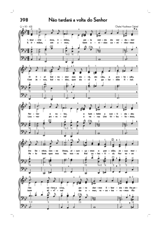 Hinário CCB (398) Não Tardará A Volta Do Senhor score for Organ
