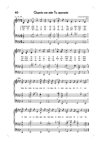 Hinário CCB (40) Quanto A Mim Tu Operaste score for Organ