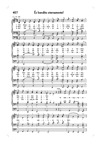 Hinário CCB (407) És Bendito Eternamente score for Organ