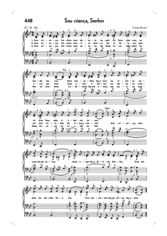 Hinário CCB (448) Sou Criança Senhor score for Organ