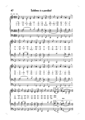 Hinário CCB (47) Sublime É O Perdão score for Organ