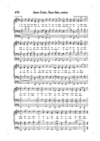 Hinário CCB (470) Jesus Cristo Seus Fiéis Ensina score for Organ