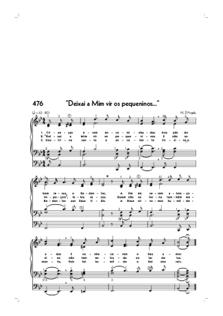 Hinário CCB (476) Deixai A Mim Vir Os Pequeninos score for Organ